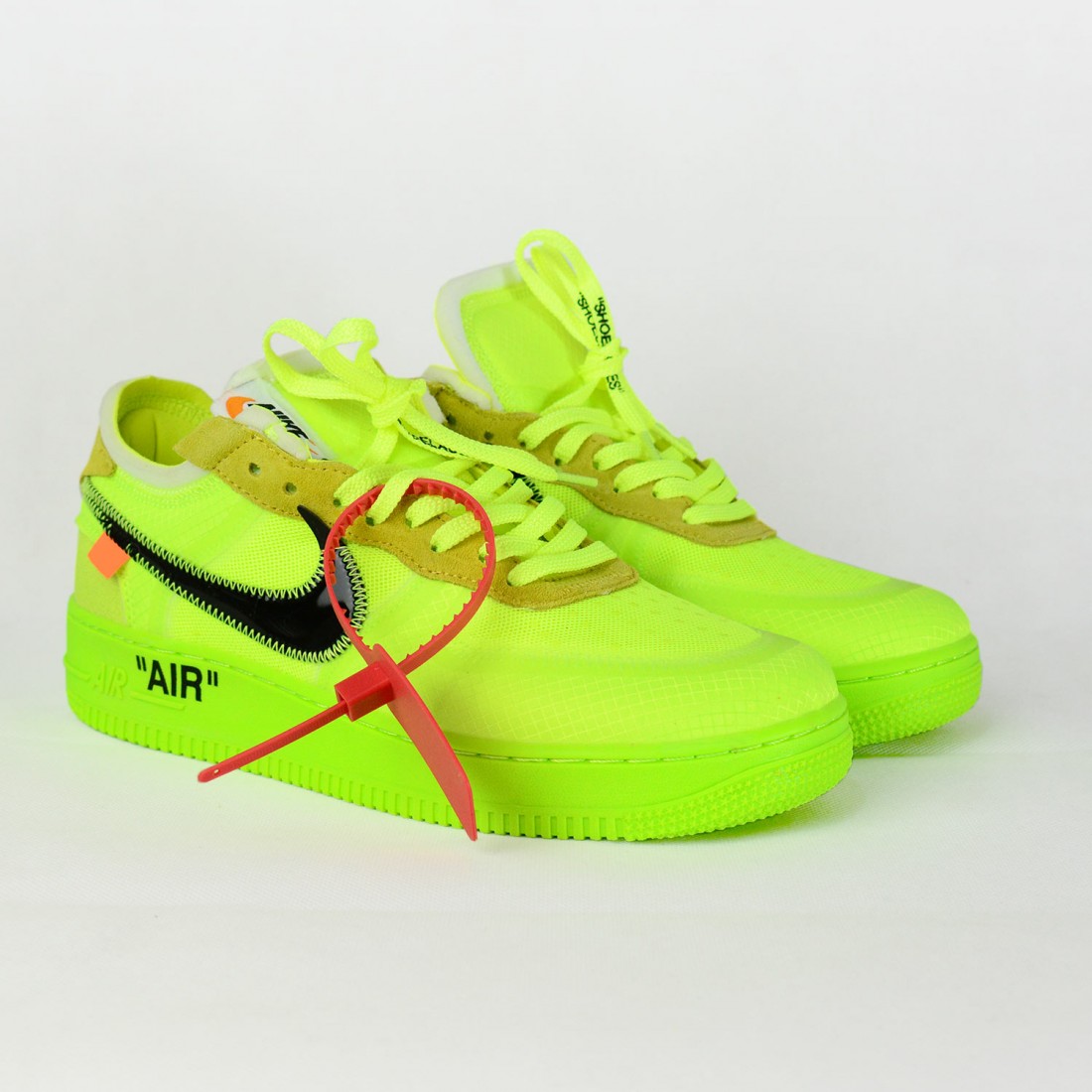 off white air forces neon